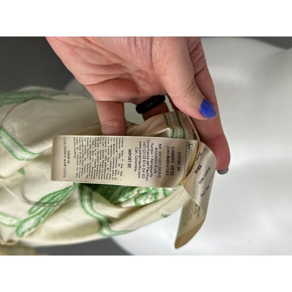 Johanna Ortiz Green Mood Dress Maxi Cut Out Palm Tree Embroidered Sz 8 NWT $995 - Picture 10 of 10